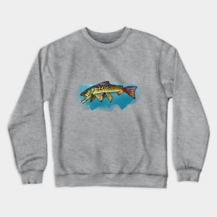 Slim Line Trout Crewneck Sweatshirt